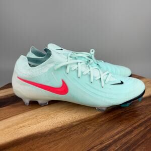 Nike Phantom GX Elite 2 FG Men's 11 Mint/ Atomic Red Soccer Cleats FJ2559 300